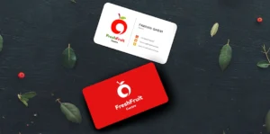 Shape Visiting Card with UV Spot Logo